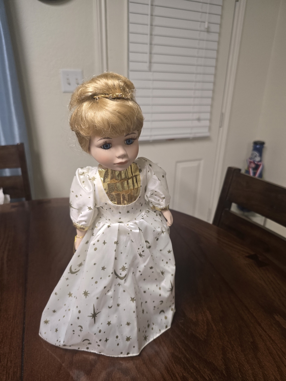 Heritage Collection Class White & Gold Starry Porcelain Doll